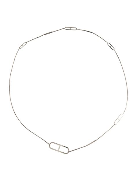 Hermès Ever Chaine D'Ancre Station Necklace 